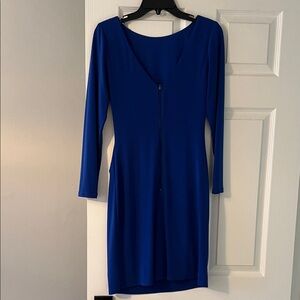 Vince Camuto Royal Blue Long Sleeve Dress